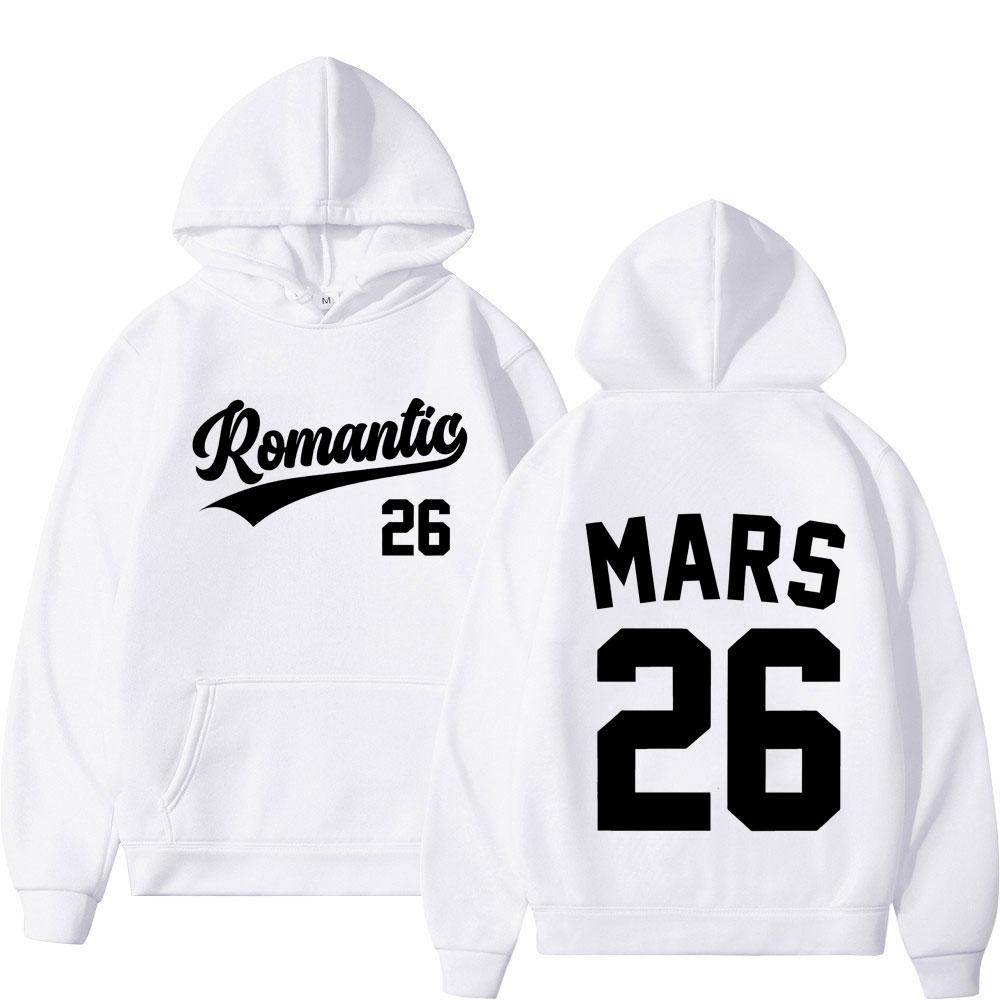 Bruno Mars The Romantic Tour 2026 Print Hoodie Unisex Fashion Winter Sweatshirts Loose Casual Comfort Oversized Pullover