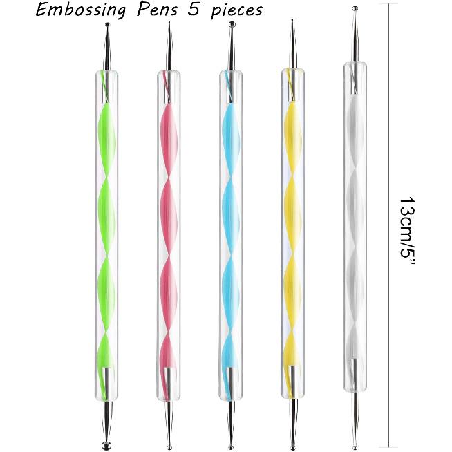 ASTARON 150 Sheets Black Carbon Copy Paper and Tracing Paper with 5 Pcs Embossing Styluses Tool Set, Carbon Transfer Paper for Tracing on Wood Fabric