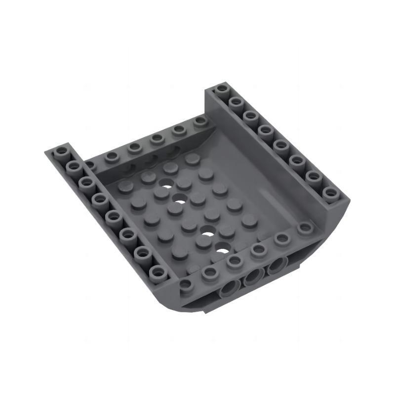 8x8x2 Inverted Arch Airplane Cabin Brick, Compatible Spare Parts for Small Particle Building Blocks