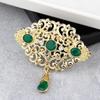 Fashion Women's Brooch Floral Coffee Brooch Gold Bridal Jewelry