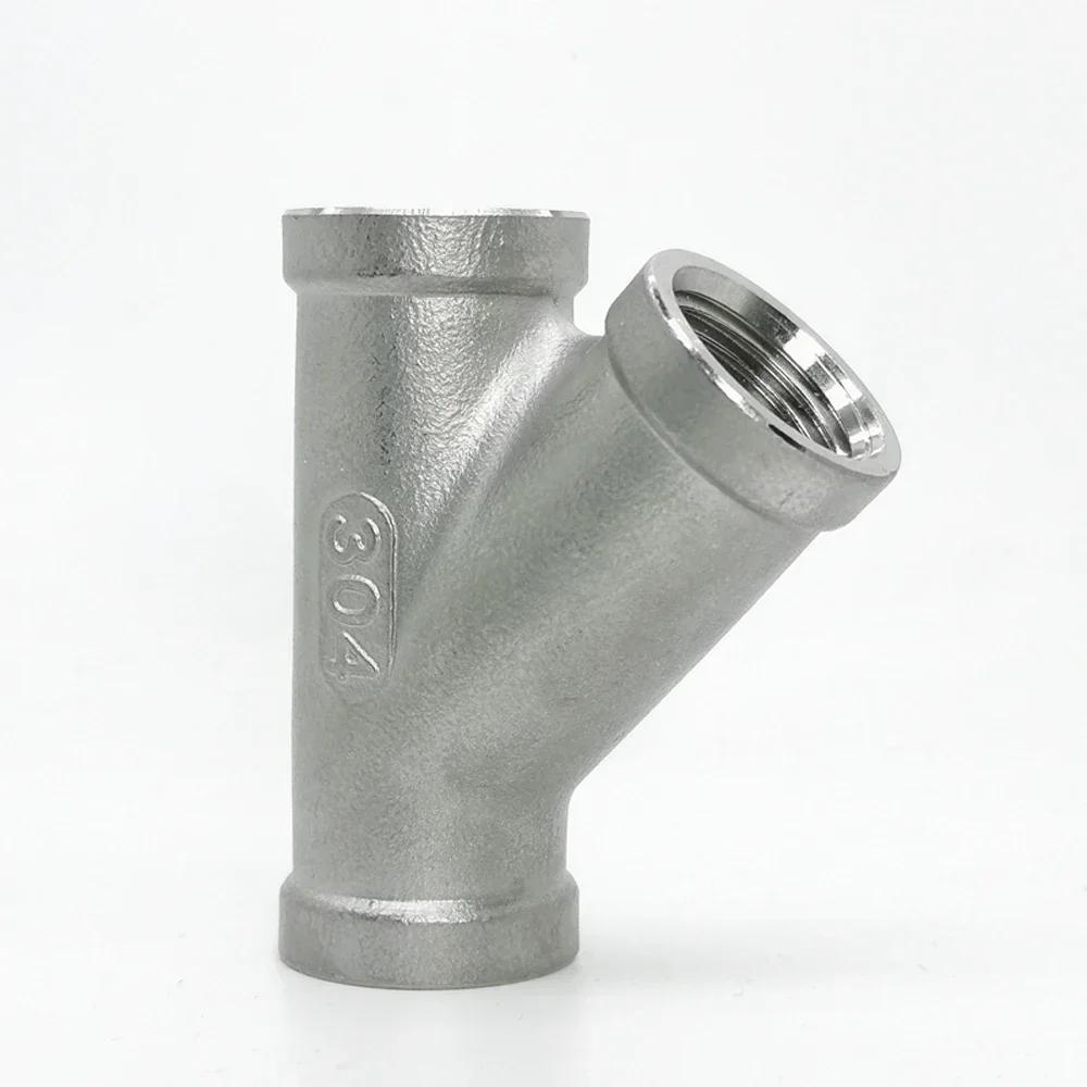 1/4" 3/8" 1/2" 3/4" 1" 1-1/4" 1-1/2" 2" BSP Резьба внутренняя Y-образный 3-ходовой Соединитель Муфта Разветвитель Трубопроводная арматура из нержавеющей стали 304