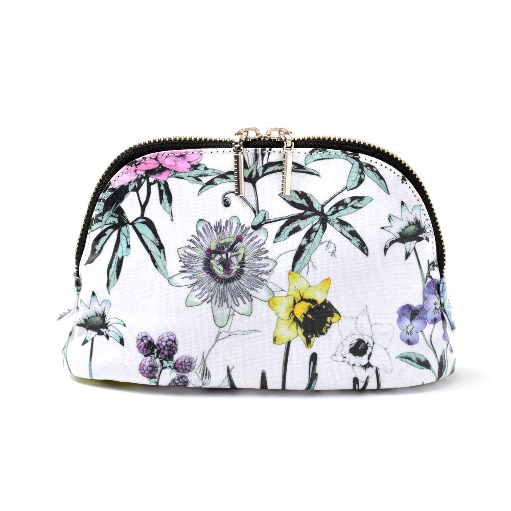Round Pouch Botanical Garden Cosmetic Pouch Stylish Cosmetic Pouch Cute W1003500 (small)