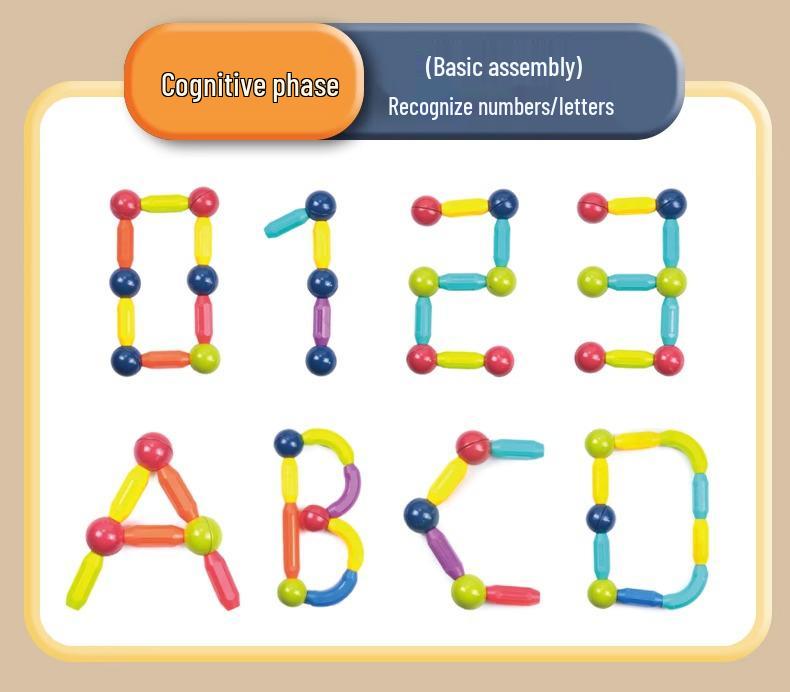 Wan Le Hui Magnetic Sticks: Children's Educational Building Blocks for Early Learning and Development