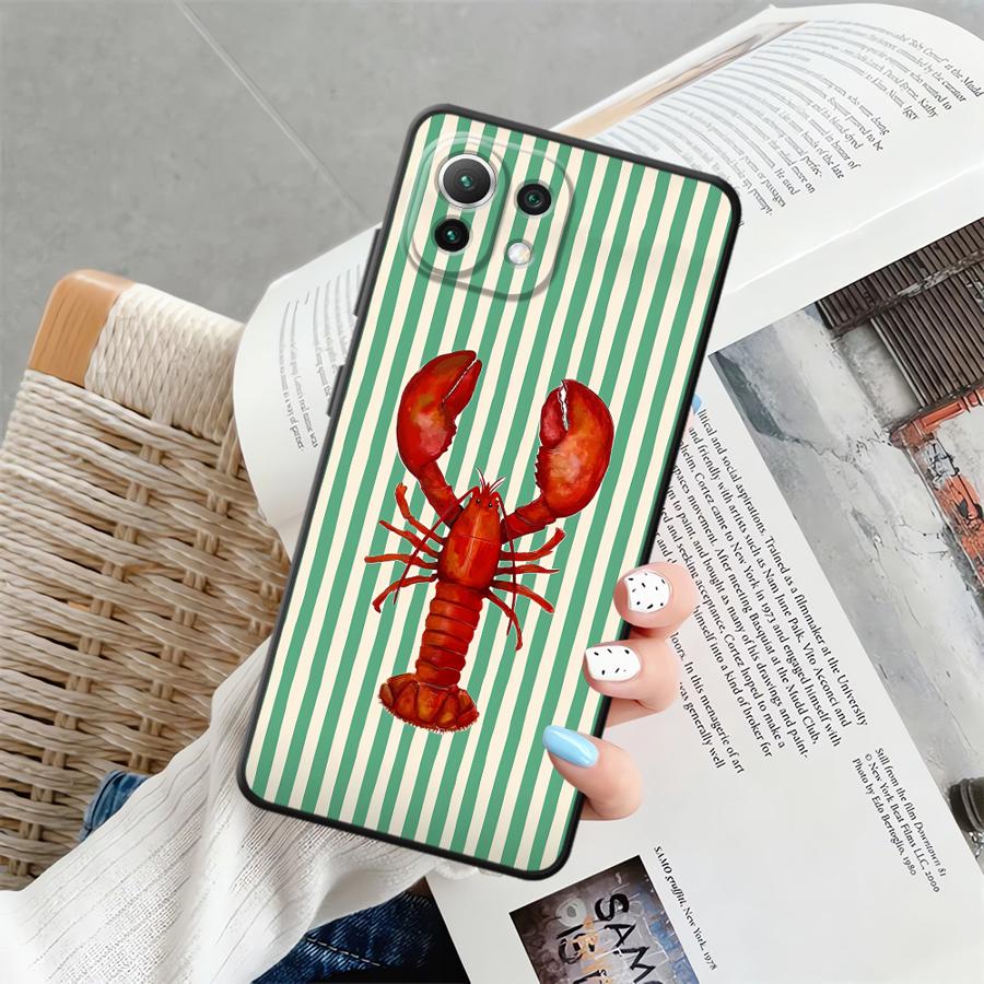 Чехол-бампер Funda для Xiaomi Mi 10T 12 15 Pro 12X 13 Lite 12T Pro 14 11 11T Тема «Морская жизнь» Полосатый