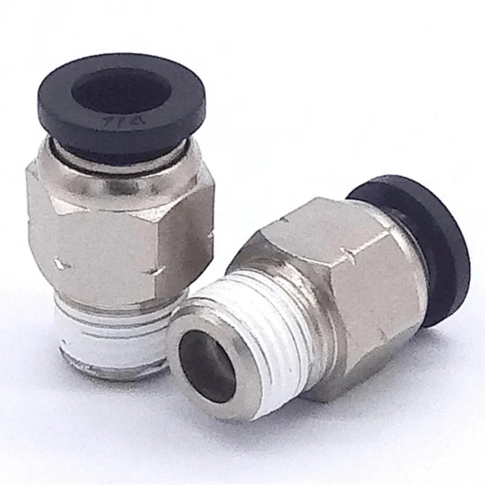 1/8"-1/2" NPT Наружная/Внутренняя 1/8- 5/8" Дюйм Трубка Наружный Диаметр Угольник Пневматический Быстроразъемное Соединение Быстросъемное Соединение