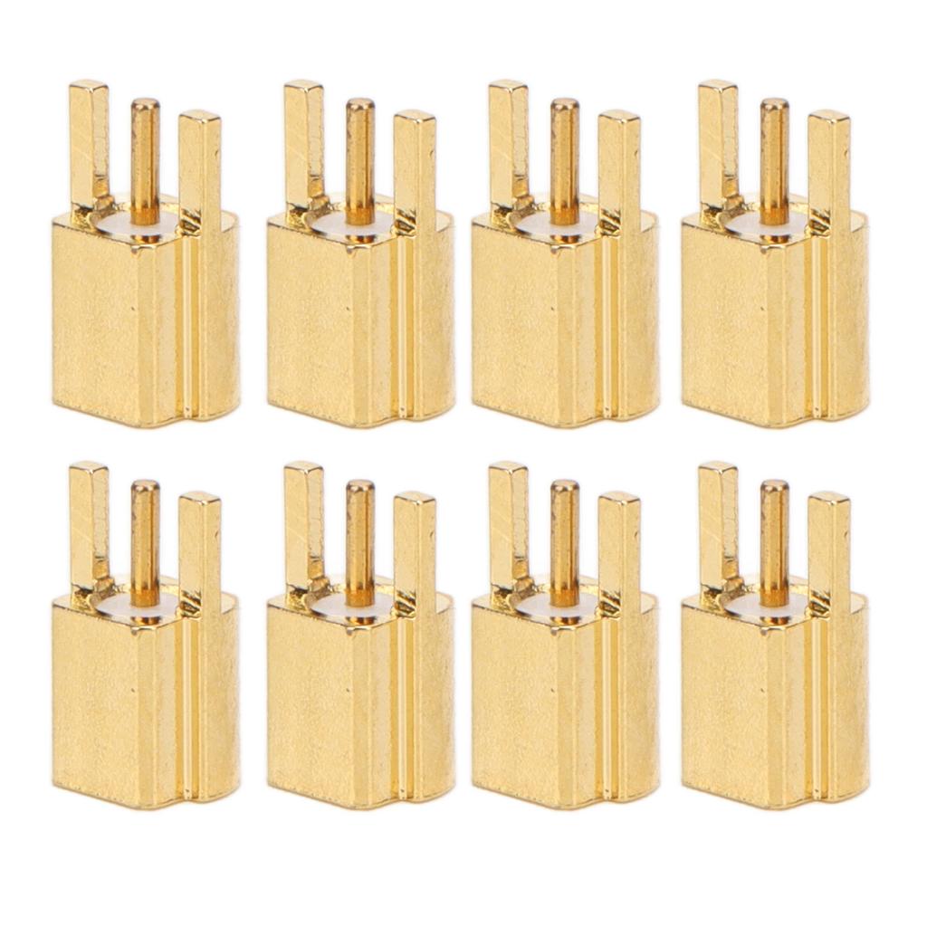 10PCS MMCX Socket 3 Pin Connection Female Jacks Coaxial RF Connector Set OFC Material 50ohms
