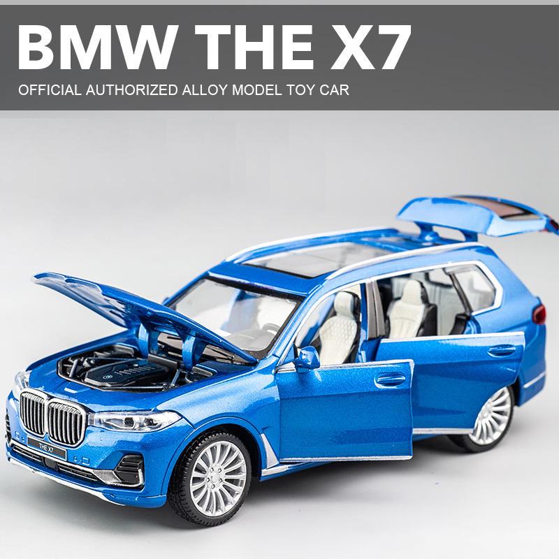 1:32 BMW X7 SUV Alloy Model Car Toy Diecasts Casting Pull Back Sound and Light Car Toys For Children