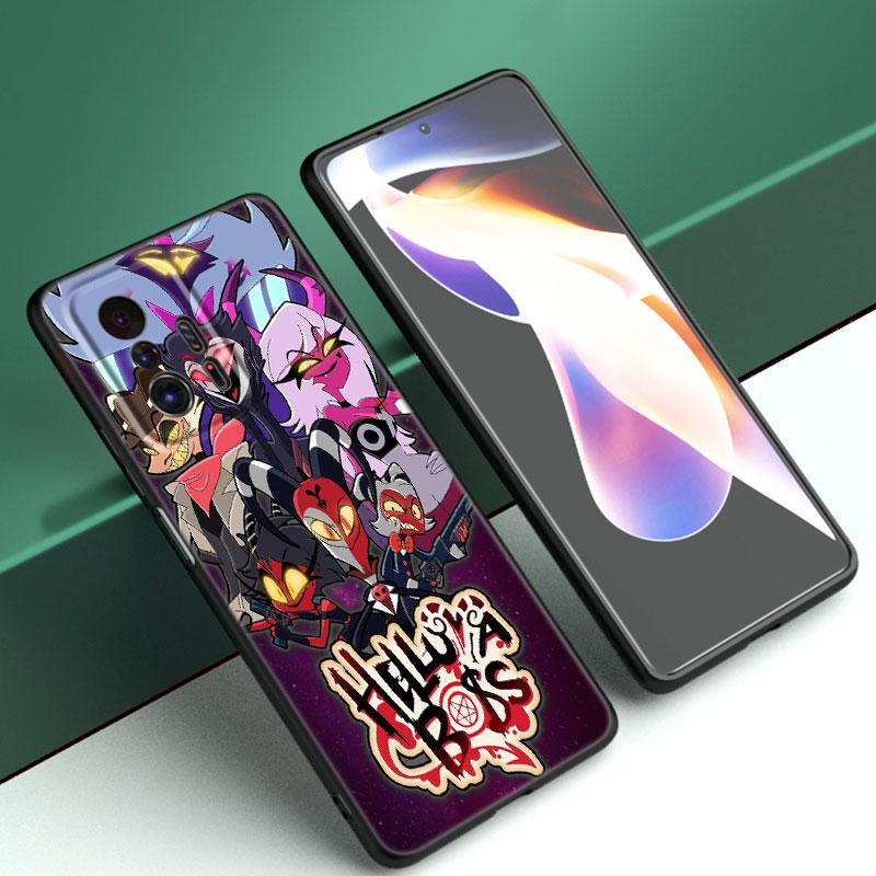 Аниме Helluva Boss Черный силиконовый чехол для телефона для Xiaomi Mi 9 SE 8 10 10T 11 12 13 Lite 9T 11T 12S 12T 13T 14 Pro 5G NE 11i 12X