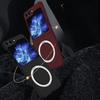 Подходит для Samsung Zflip6 Чехол для мобильного телефона с рисунком кевларового углеродного волокна Магнитная адсорбция Беспроводная зарядка Защитный чехол для Zflip3 4 5