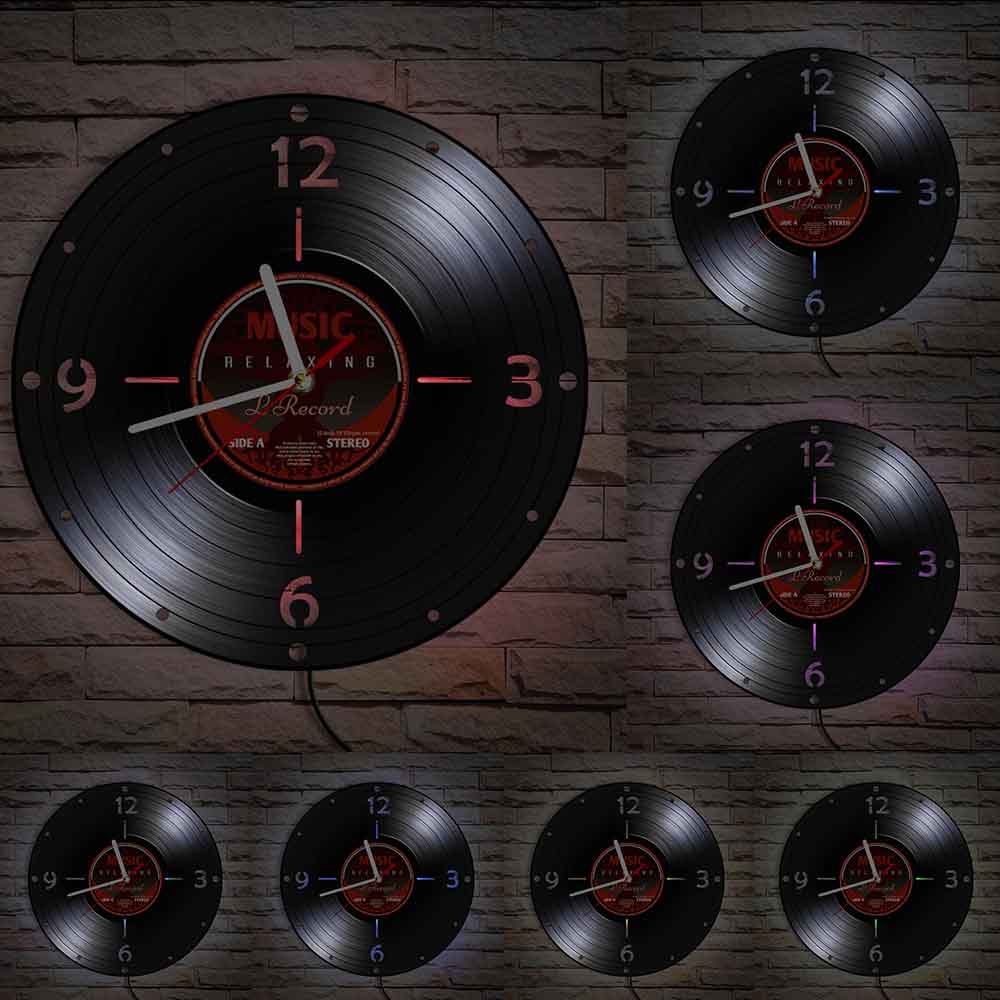 Винтажные виниловые настенные часы LP пластинка 70-х 80-х годов, жанр поп, ретро, ​​настенный художественный декор, лазерная резка, лонгплей, ретро, ​​бесшумные кварцевые настенные часы