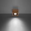Spot Sufitowy Drewniany Kwadratowy 1Xgu10 10W Quatro Sl.0915 Sollux Lighting