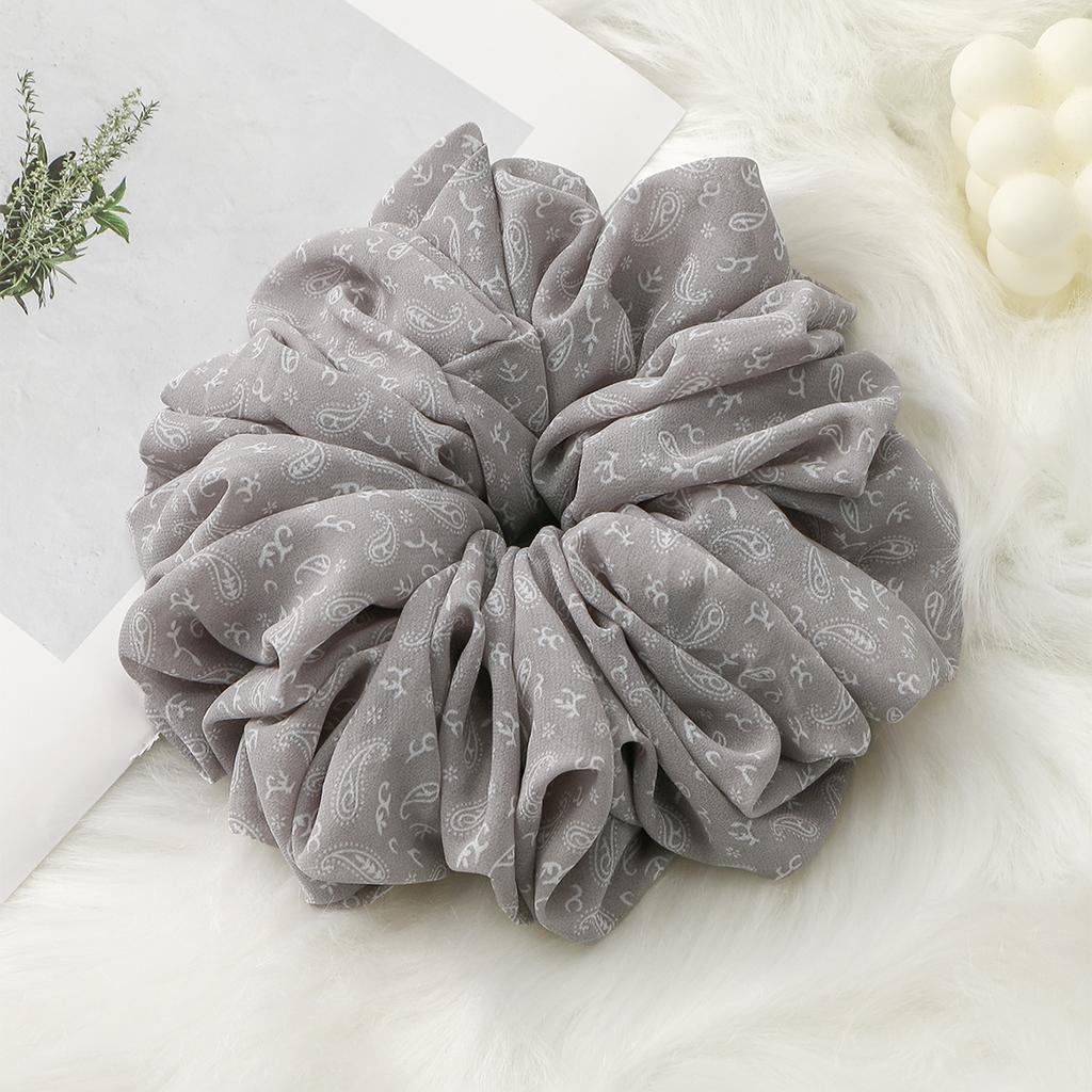 Модные мусульманские резинки для волос с принтом, большие премиальные оверсайз, Малайзия, шифон, большой размер, мусульманские резинки для хиджаба