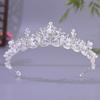 New Bridal Crown Alloy Queen Headband Ladies Party Birthday Tiara Simple Crown Korean Princess Tiara