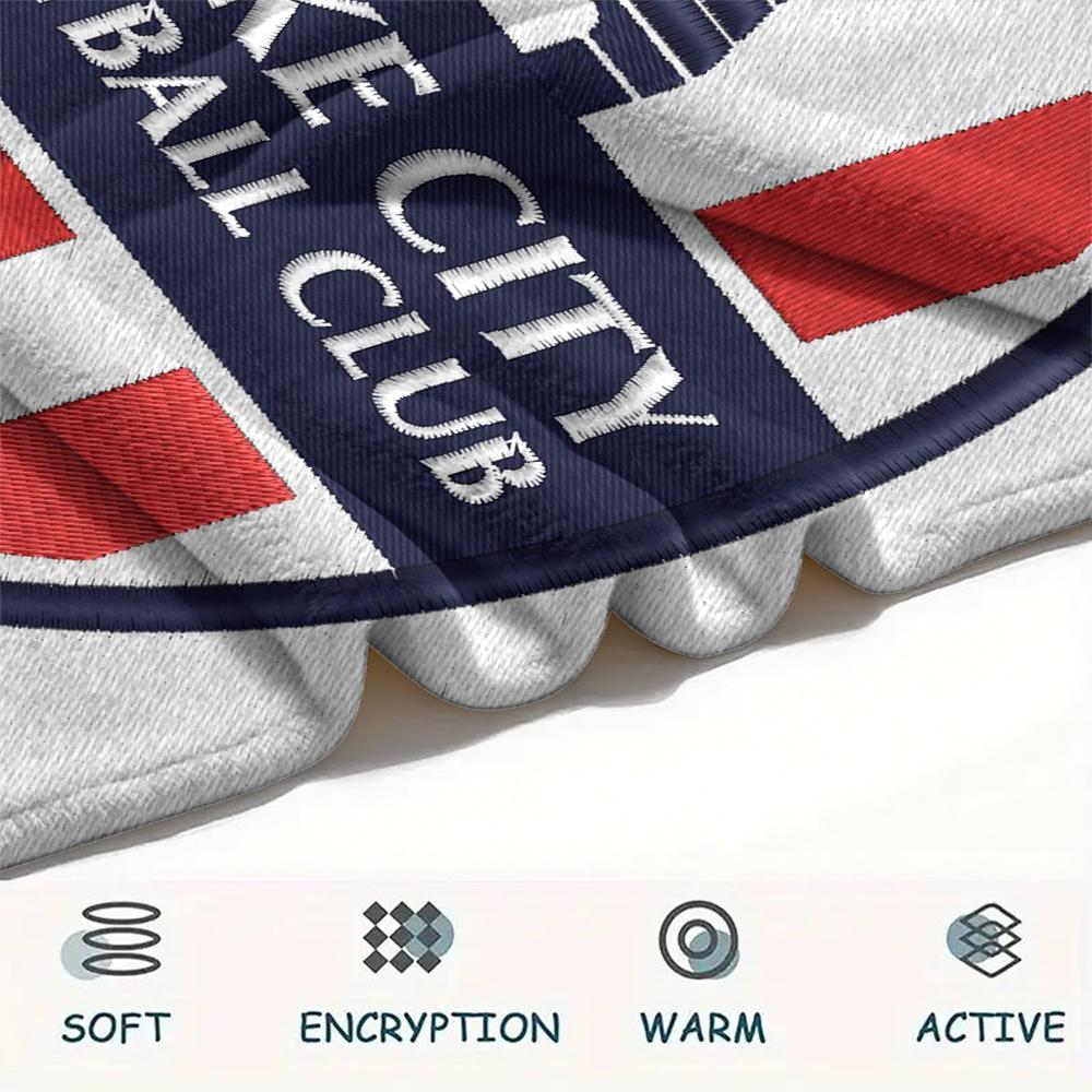1PC Stoke City FC Print Flannel Blanket, High quality Comfortable for All Seasons, Home Decor, Warmth and Comfort, Perfect for Christmas Gifts182