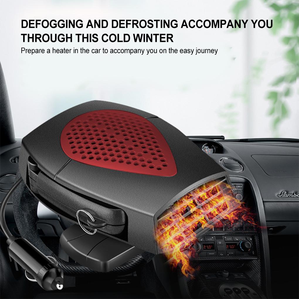 ABS Made Windshield Defroster Scratch-proof And Tear-resistant 360 Rotation Portable Car Heater