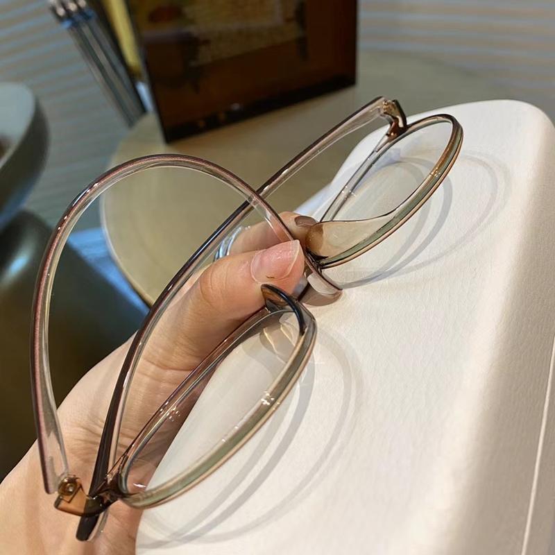 Korean Anti Blue Light Reading Glasses For Women Anti-Fatigue Style Glasses Presbyopia Students Fashion Eyewear + 100 To + 400