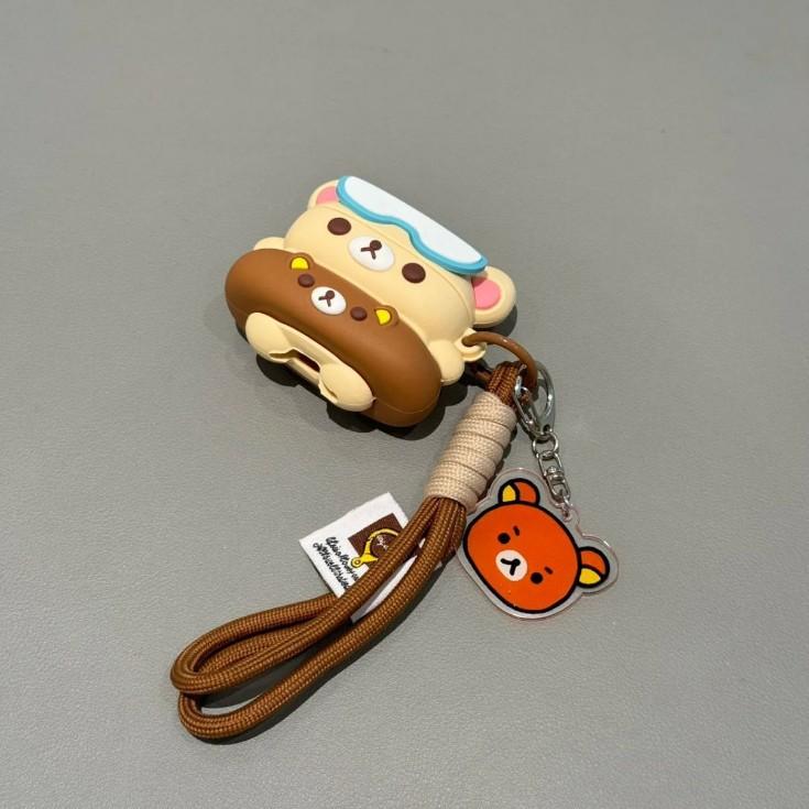 Cute swimming ring easy bear AirPods pro1 apple bluetooth headset case 1st generation cartoon protective case for women
