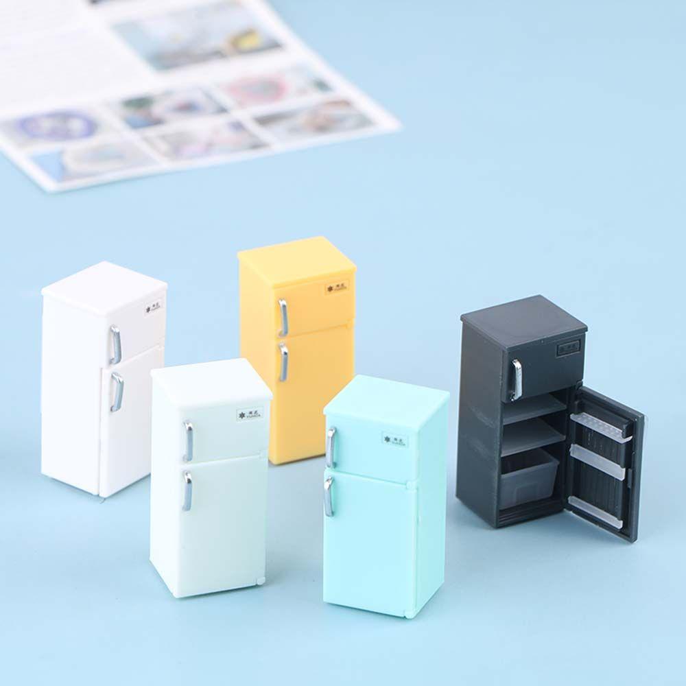 Имитация Холодильника Кукольный Дом Аксессуары 1:12 Миниатюрный кукольный домик Украшение для кукольного домика