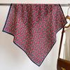 Red Paisley Cotton-Linen Hair Band & Silk Scarf | Unisex Small Square Scarf Thin Scarf for Decoration Suit Neckerchief Headscarf