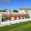 Winter Christmas Fence Banner, Row of Cute Penguins & Pine Trees Design, Polyester Outdoor Lawn Wall Festival Decoration
