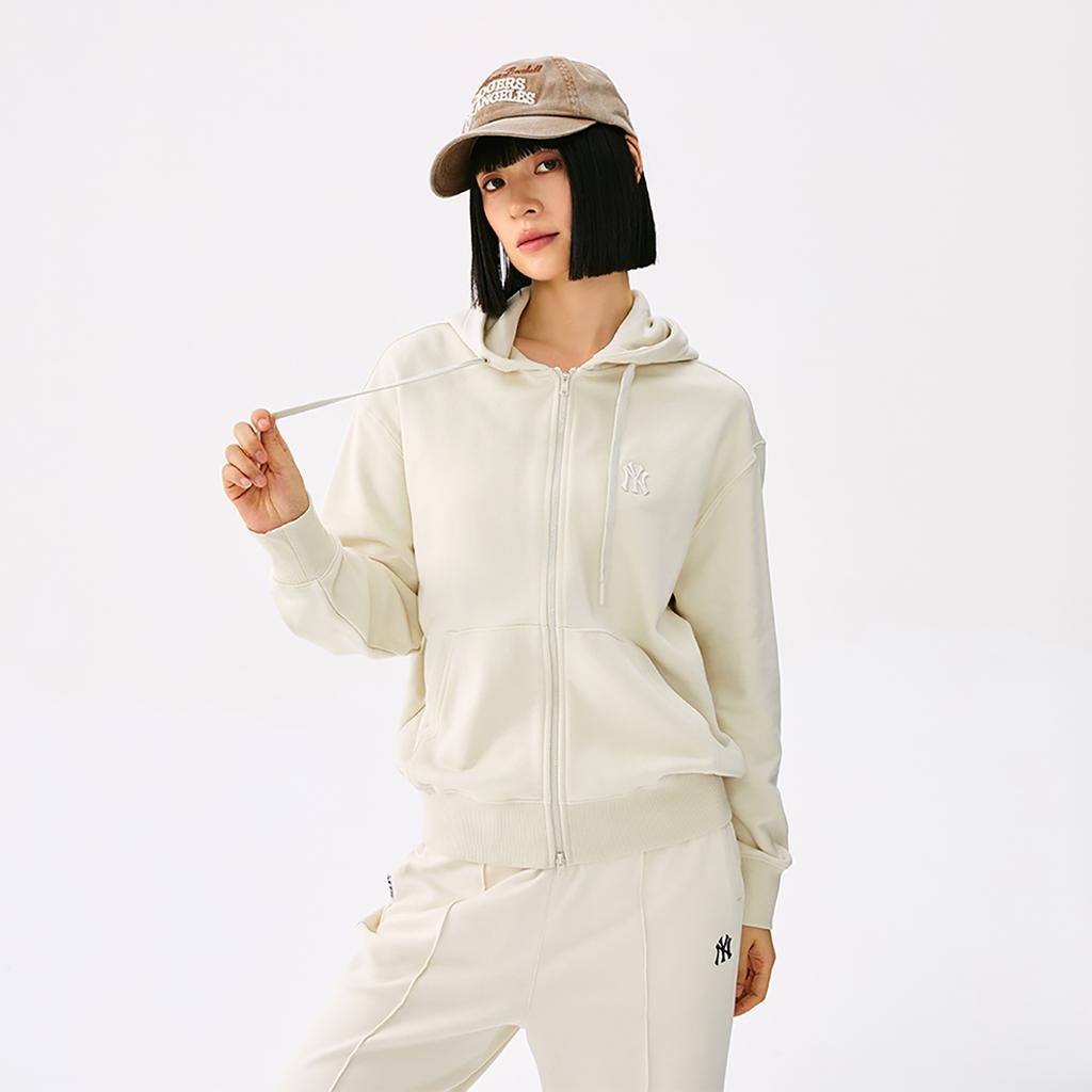 New MLB New York Yankees Basic Collection 25FW Sweatshirt Unisex Deep Ivory 3ATRB0154-50CRD