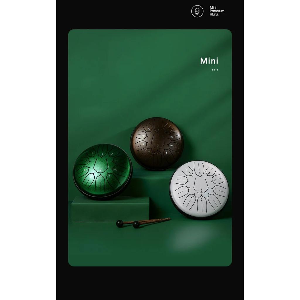 6 Inch 11 Notes Steel Tongue Drum Instrument D Major Percussion Steel Drum Meditation Zen Yoga Musical Drum Christmas Gift