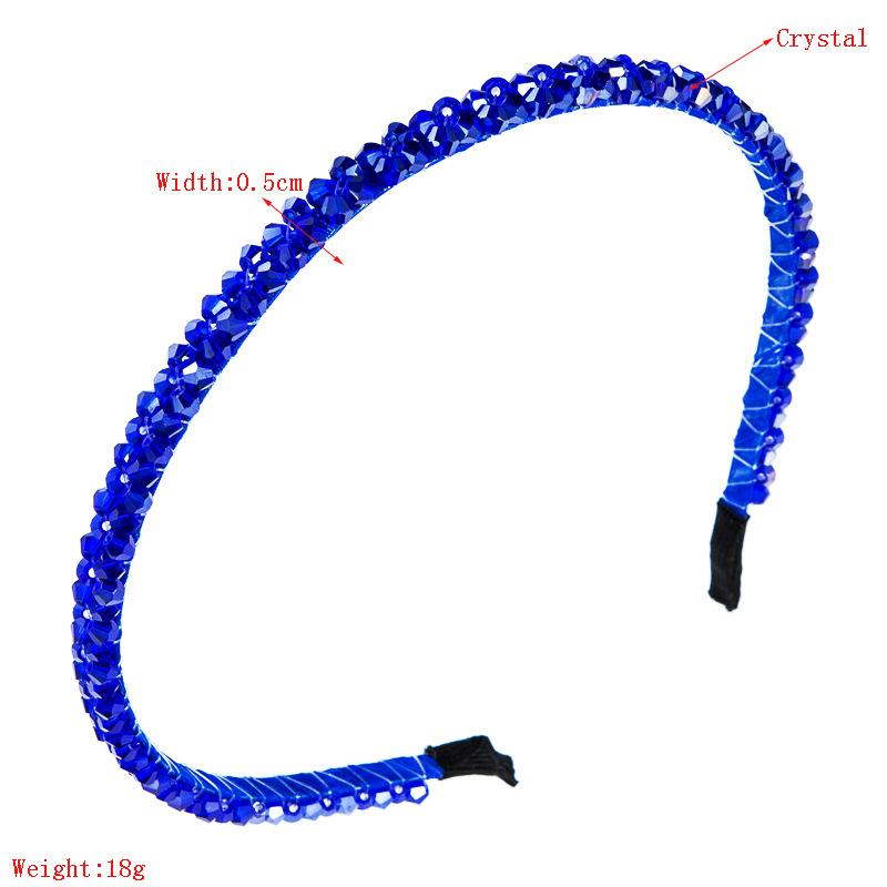 Женская повязка для волос с милым темпераментом и кристаллами, пряжка для головы, стразы, тонкая повязка на голову, головной убор