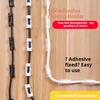 Scratch Free Cable Drop Clip 20pcs/set Self-Adhesive Holder Secure Storage Fixed For Home No Drill Desk Tidy Easy Install Portable  Handmade