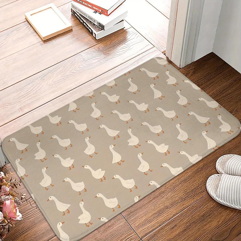 1PC Hamster Pattern Kitchen Rug Non-Slip Door Mats Pop design Bathroom Rug Bath Mat Carpet for Home Sink Laundry Decor
