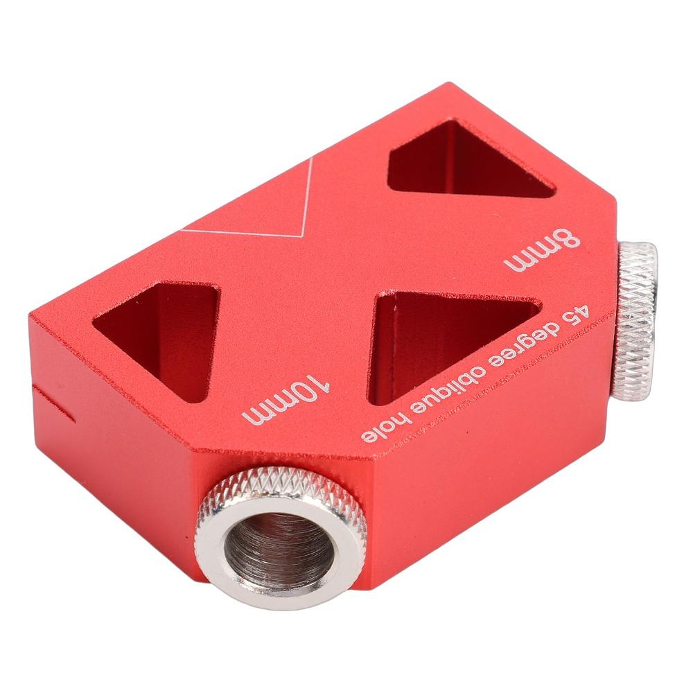 Aluminum Alloy Drill Guide Positioner 9.5mm Drill Bits Hole Locator Jig Woodworking