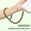 Mobile Phone Lanyard Short Wrist Self-locking Adjustable Strong and Durable Outdoor Travel Anti-loss Strap with Metal Gasket
