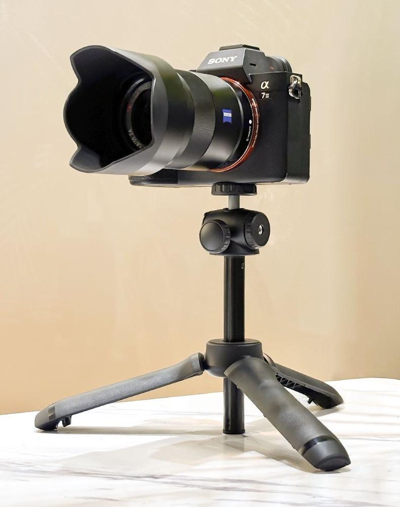 Портативный штатив и селфи-палка с креплением «холодный башмак» для камер и телефонов