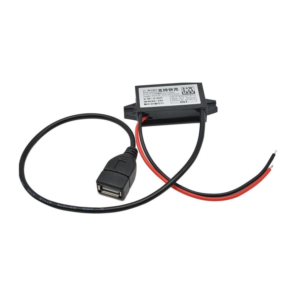 12 В в 5 В 2 А 3 А 10 Вт 15 Вт 24 Вт DC-DC понижающий преобразователь Модуль питания Mini USB Micro USB Male Female Type-C адаптер