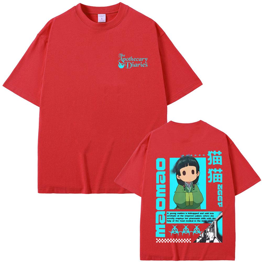 Anime The Apothecary Diaries Maomao Graphic T-shirt Men Women Clothing Funny Casual Oversized Streetwear Male Vintage T Shirts