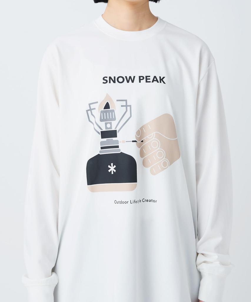 Наслаждайтесь кемпингом Футболка с длинным рукавом Размер M [Snow Peak] TS-26SU001 Футболка с длинным рукавом, Мужская/Женская, ЧЕРНЫЙ,