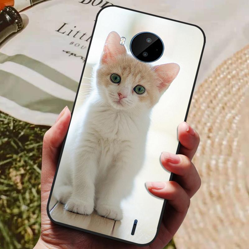 Для Nokia C20 Чехол Мягкий ТПУ Силиконовый Мультяшная Задняя Крышка для Nokia C20 Plus Чехлы для Телефона ТПУ Черный Бампер для NokiaC20 C 20 Plus