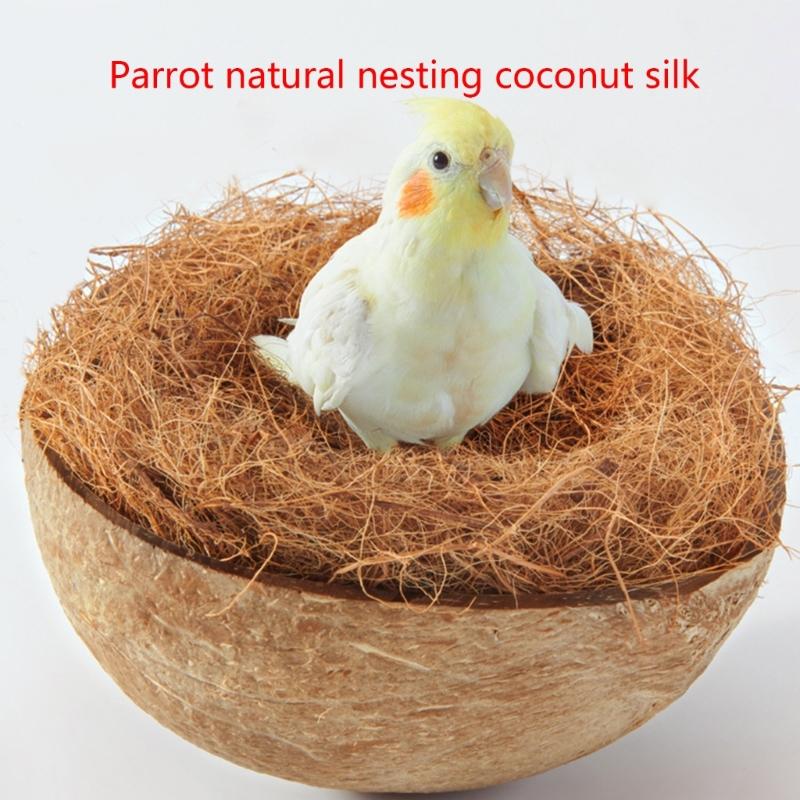 500g/200g Natural Bird Supplies Sterilized Natural Coconut Fiber for Bird Nest Excellent Toy Bird Nesting Materials