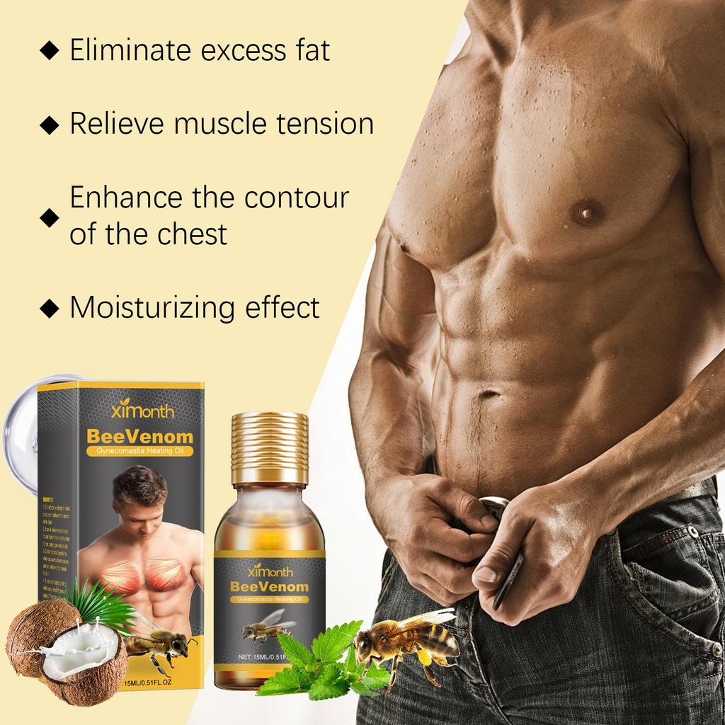 Мужское массажное масло для груди увлажняет кожу всего тела с помощью мужского масла для груди 15мл