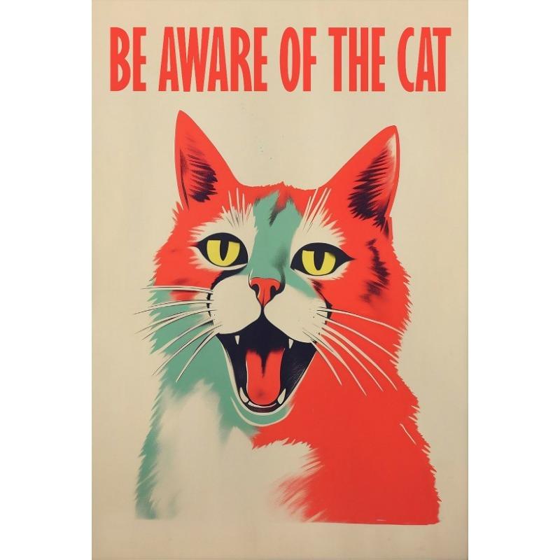 Винтажные Кошки и Собаки Забавный Постер Трендовый Ретро Настенный Декор Холст Печать Постер Забавные Ретро Кошки Настенный Декор Фанки Настенное Искусство