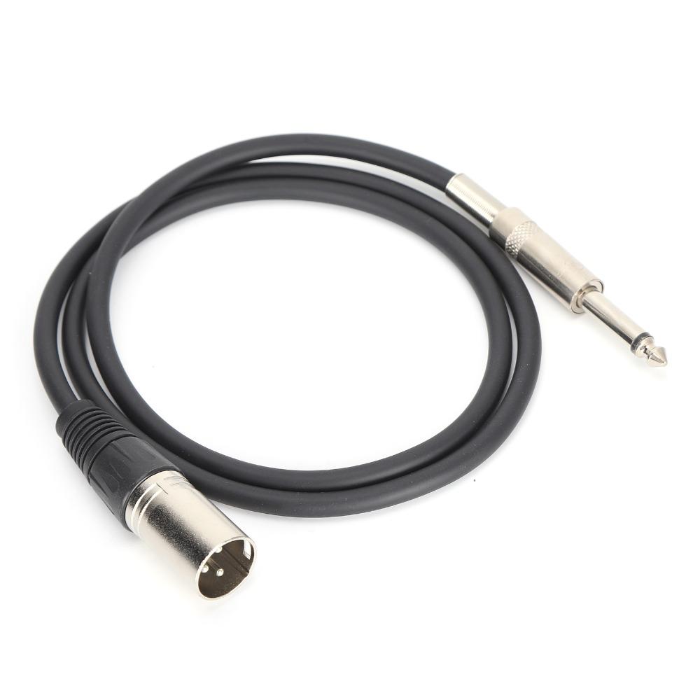 Plug and Play Balanced Audio Cable 3PIN XLR Male to 1/4 Inch Male Microphone Audio Cable Speakers