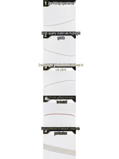 Совместимая накладка на передний бампер и защита от царапин для 17 новых моделей Reina - Включает яркую полосу центральной решетки