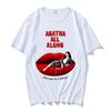 Agatha All Along T-Shirt Cotton Graphic Tees Revenge Is A Witch New Design Tshirts Oversized Red Lips Graphic Printing Clothing