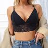 Женский модный и сексуальный короткий кружевной бюстгальтер с красивой спинкой, без косточек внутри и снаружи, майка на бретелях женская