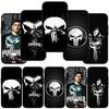 For iPhone 16 15 X XR Samsung Galaxy S24 S23 Plus Xiaomi Redmi Note 13 12 11 Pro Max 9 10 14 OPPO Huawei Cover The Marvel Punishers Skull Phone Case