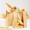 50Pcs Homemade Bread Bags with Window Food Grade BPA Free Food Packaging Storage Bags Paper Bakery Bags
