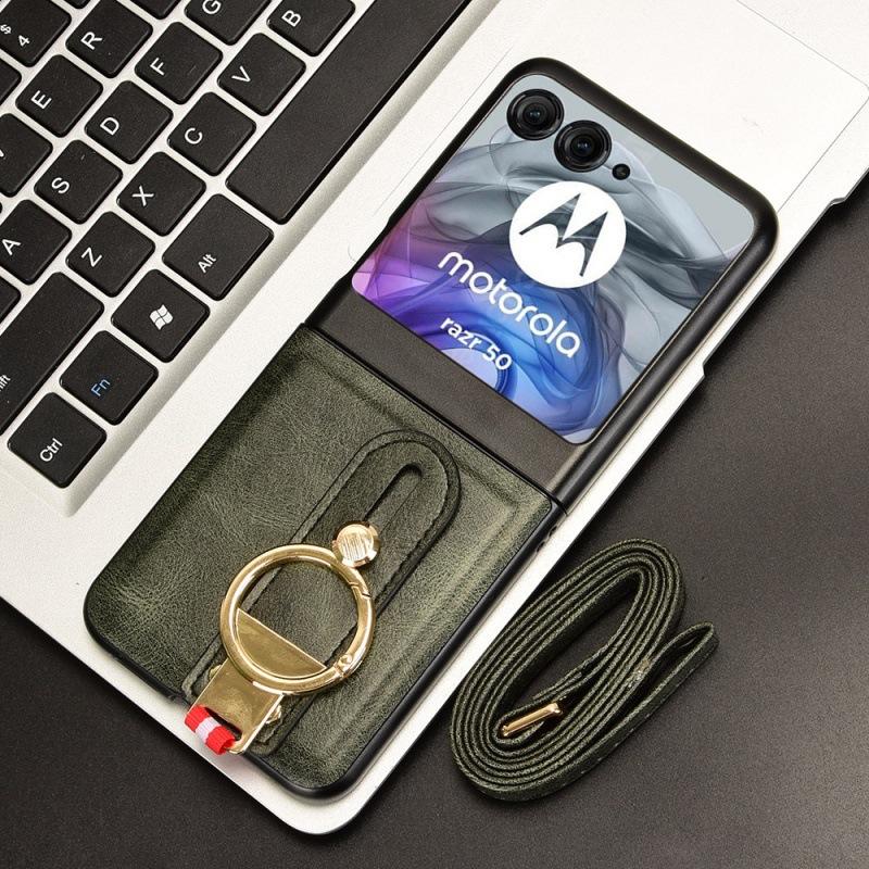 Подходит для чехла на телефон Motorola Razr 70/60/Razr 50 Ultra с ремешком на запястье, шнурком, защитной крышкой и подставкой