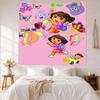 Dora Explorer Wall Decor Tapestry Art For Pet Memorial Birthdaywedding Party Backdrop Family Gift