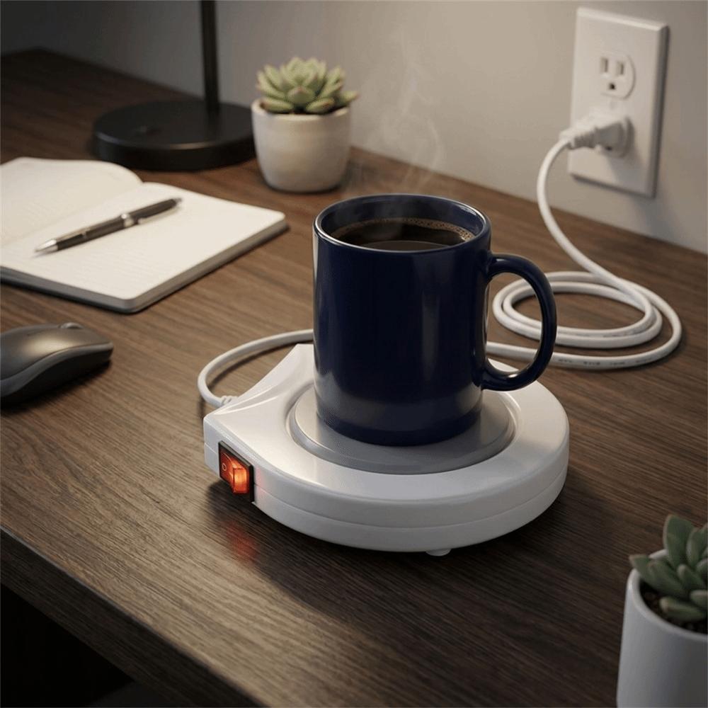US Standard Plug Mug Warmer Uniform Heating Plate Tea Thermal Mat  Winter Drink Warmer