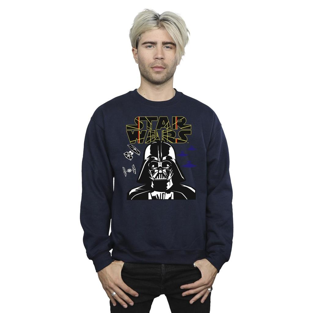 Star Wars Mens Darth Vader Comp Logo Sweatshirt