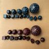 15 шт./набор многогранных игральных костей D3-D100 сферические RPG полные DND непрозрачные черные 100-гранные игральные кости ролевые настольные вечеринки настольная игра